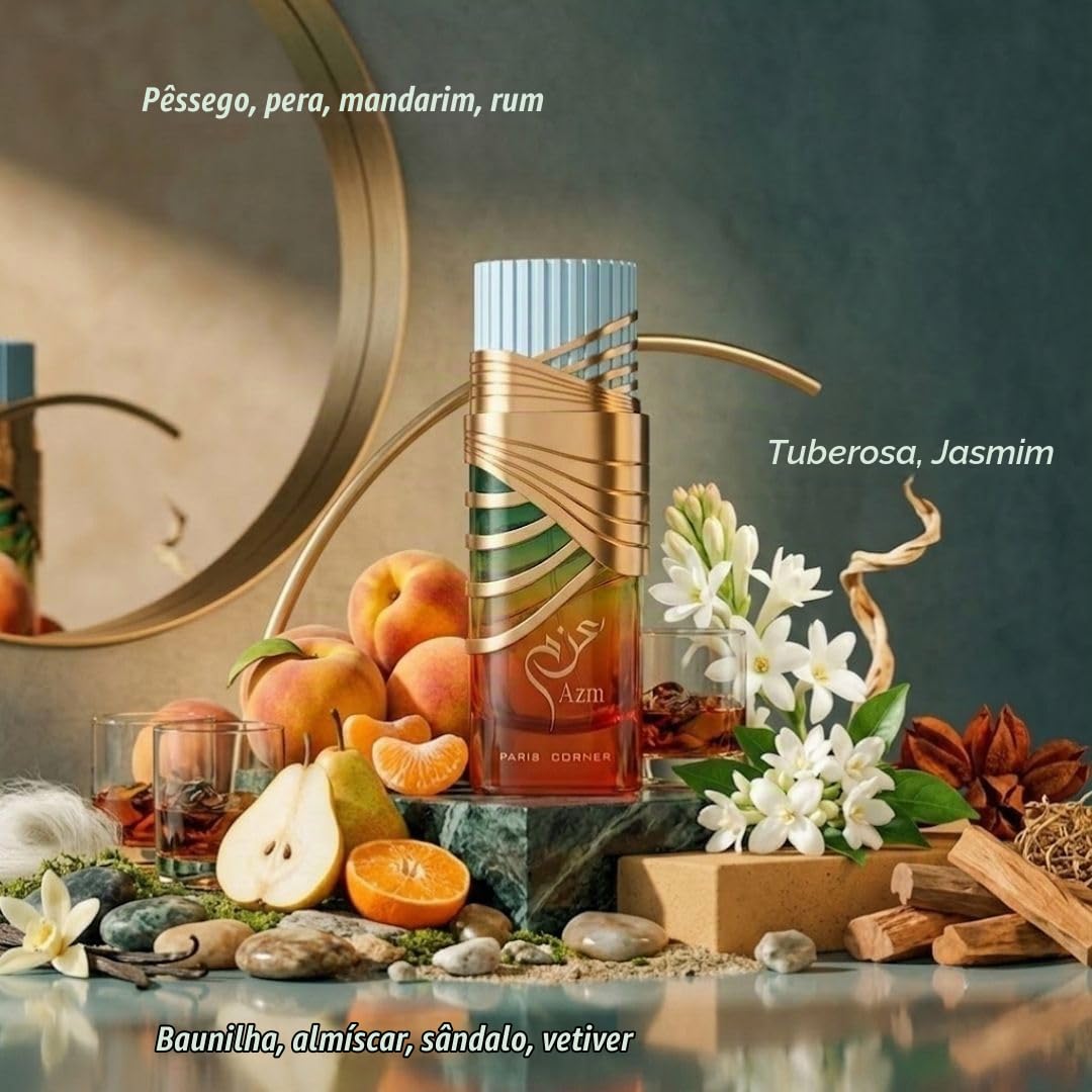 香水(女性用) PARIS CORNER AZM Eau de Parfum 100ml PARIS CORNER AZM 100 ml EAU DE PARFUM | Amazon.com.br